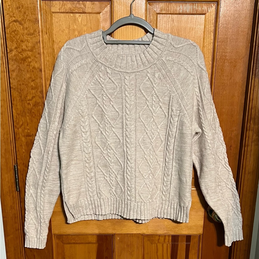 Gap Cotton Cable Knit Sweater LARGE